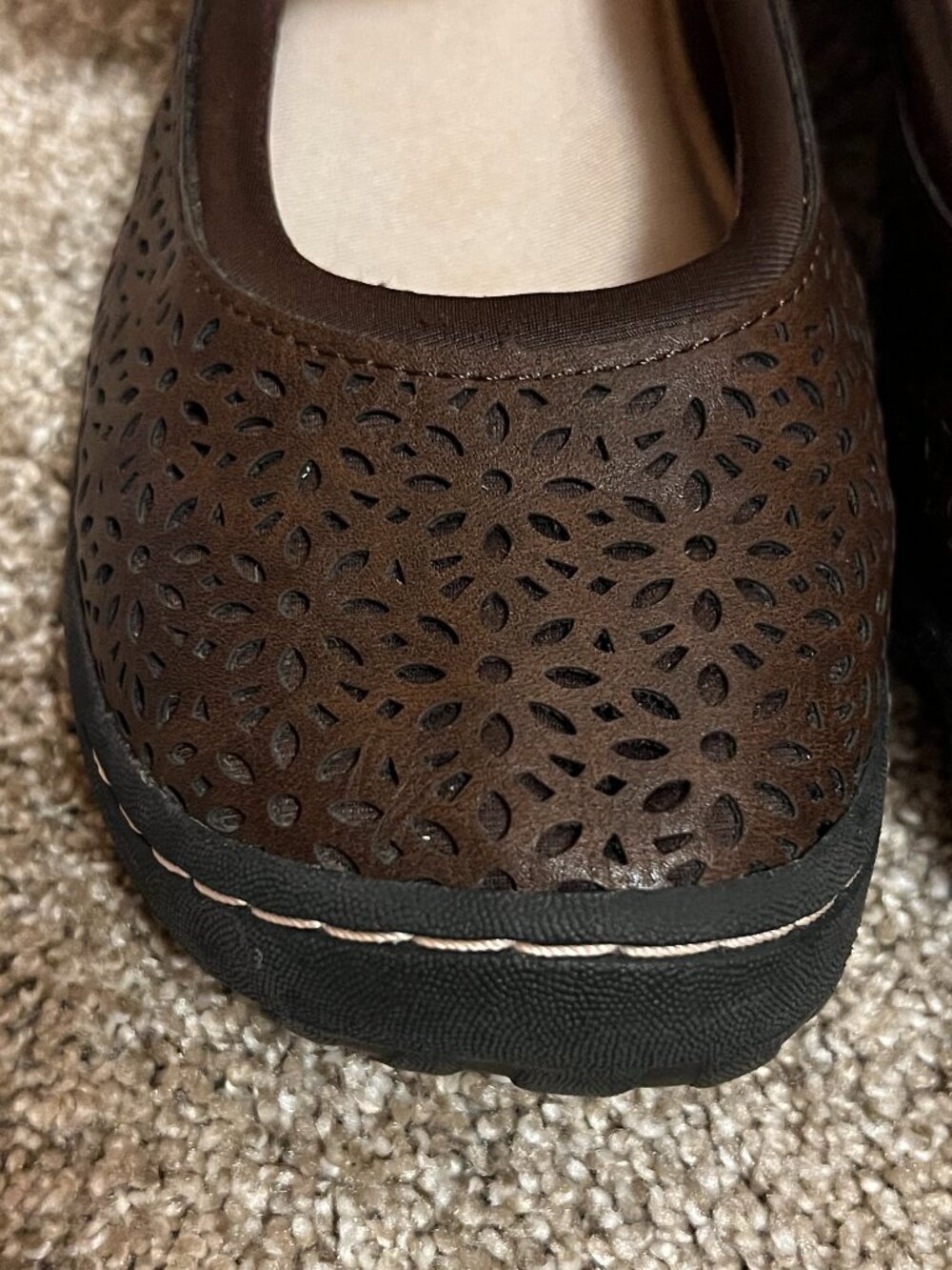 JBU Jambu Granada Brown Memory Foam Women's Mary Janes: Size 8M - Picture 3 of 9